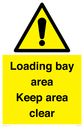 loading-bay-area-keep-area-clear-sign~
